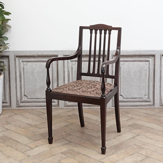 イギリス　アンティークチェア 1920年頃 マホガニー材 イギリス アンティーク・チェア antique80405b