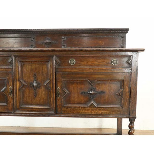 英国アンティーク オーク材 サイドボード 122cm 1920年頃 オーク材 イギリス アンティーク・サイドボード antique80406