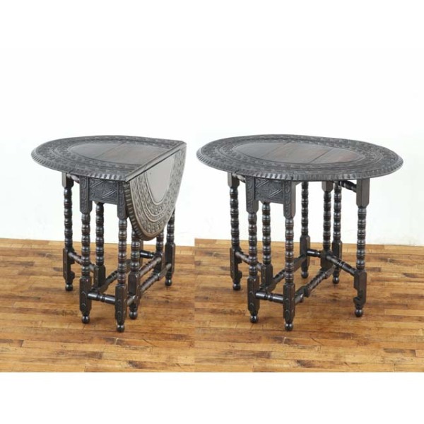 1900年代 イギリス製 アンティーク　ティーテーブル　サイドテーブル 英国アンティークのおしゃれなティーテーブル、トライポット脚のサイド