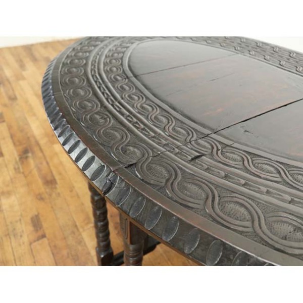 1900年頃 オーク材 イギリス アンティーク・サイドテーブル