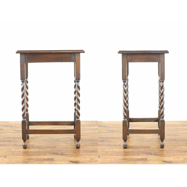 1920年頃 オーク材 イギリス アンティーク・サイドテーブル