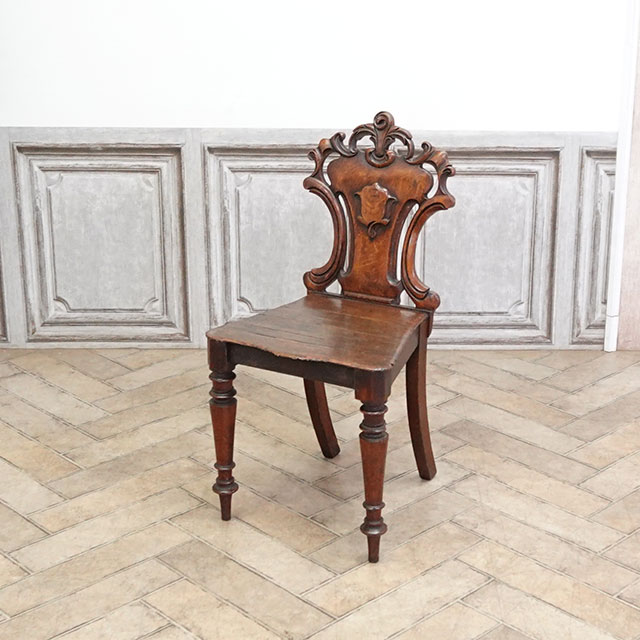 英国家具　アンティークチェア　イタリア 1900年頃 オーク材 イギリス アンティーク・チェア antique80469 新着