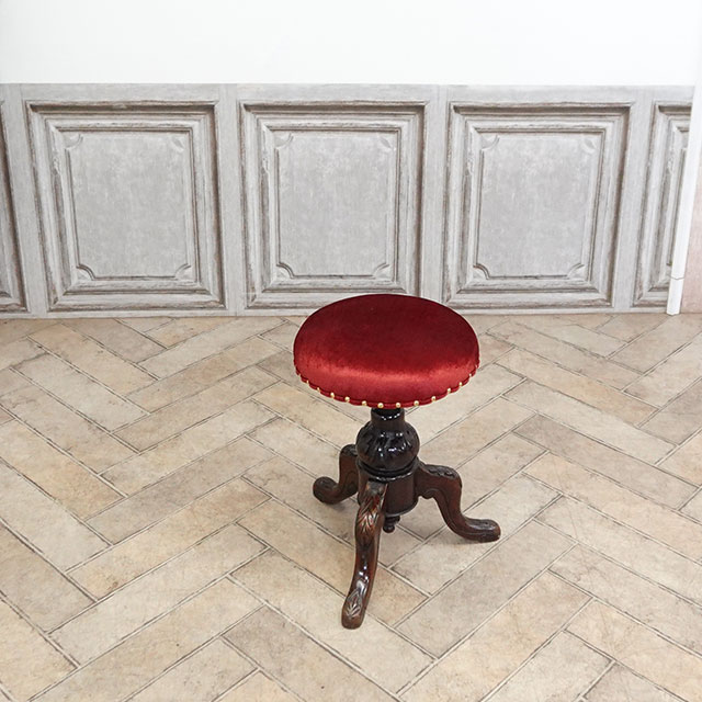 1910年頃 マホガニー材 イギリス アンティーク・スツール antique80483