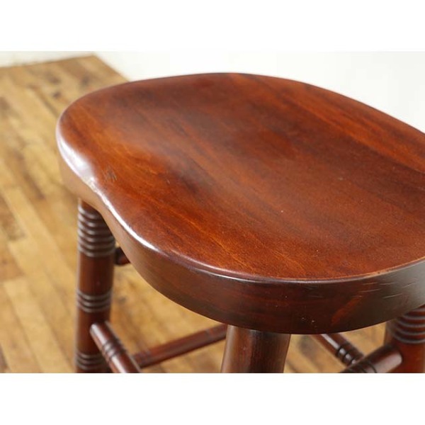 1950年頃 ビーチ材 イギリス アンティーク・スツール antique80492