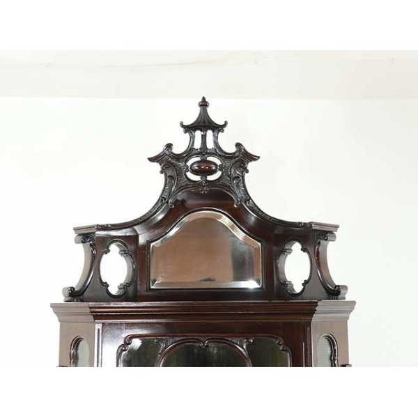 1890年頃 マホガニー材 イギリス アンティーク・コーナーキャビネット