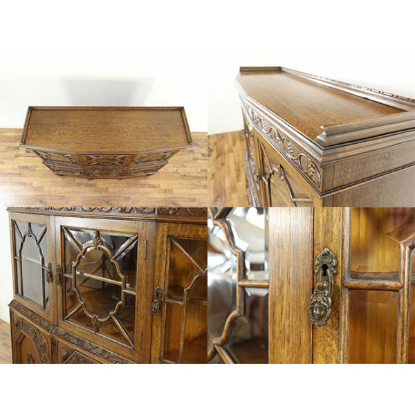 1910年頃 オーク材 イギリス アンティーク・キャビネット antique80495