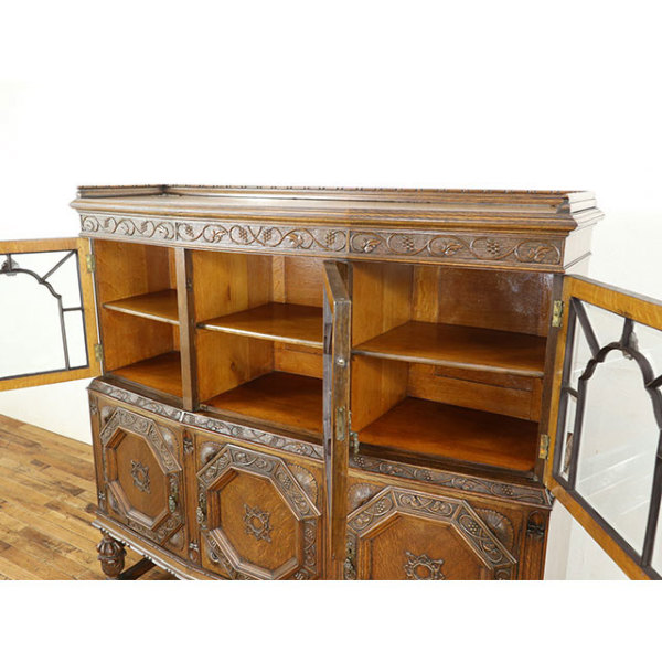 1910年頃 オーク材 イギリス アンティーク・キャビネット antique80495