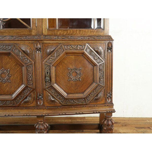 1910年頃 オーク材 イギリス アンティーク・キャビネット antique80495