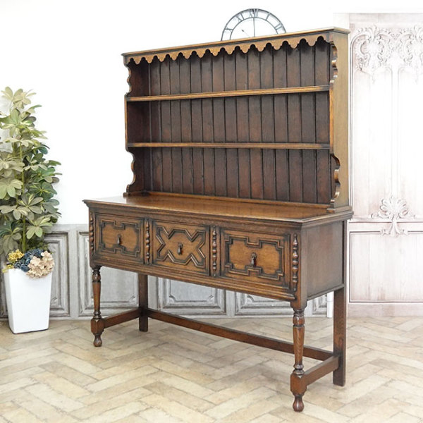 1920年頃 オーク材 イギリス アンティーク・カップボード antique80502