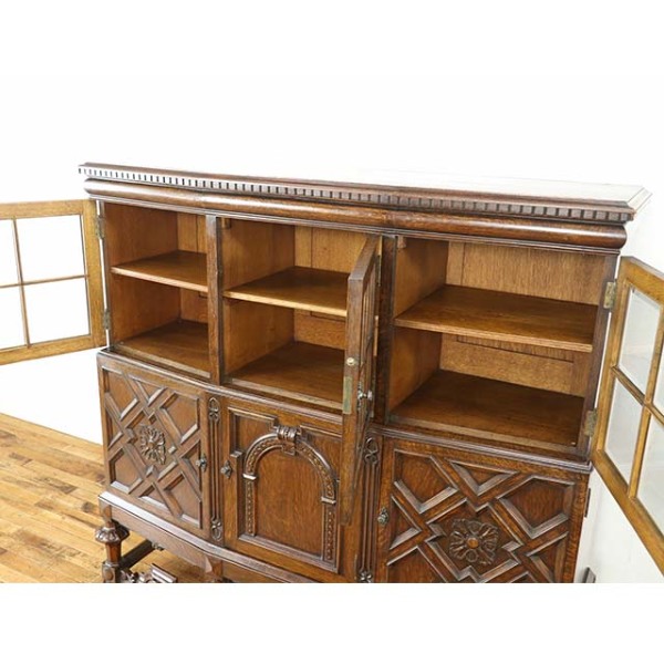 1920年頃 オーク材 イギリス アンティーク・キャビネット antique80513