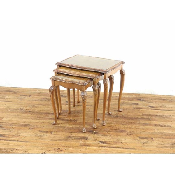 1940年頃 ビーチ材 イギリス アンティーク・ネストテーブル