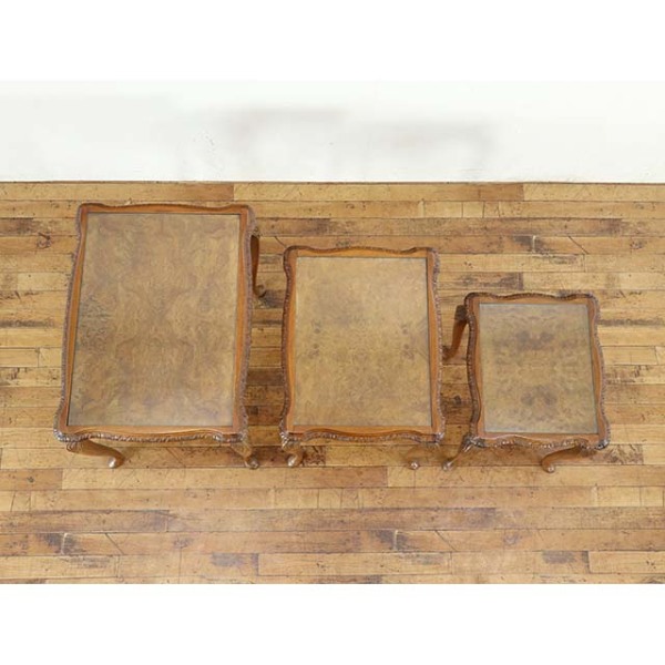 1940年頃 ビーチ材 イギリス アンティーク・ネストテーブル