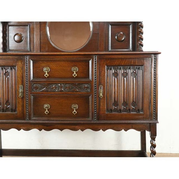 ヨーロピアン　クラシック　オーク材　サイドボード　クラシカル　アンティーク 1920年頃 オーク材 イギリス アンティーク・サイドボード antique80522