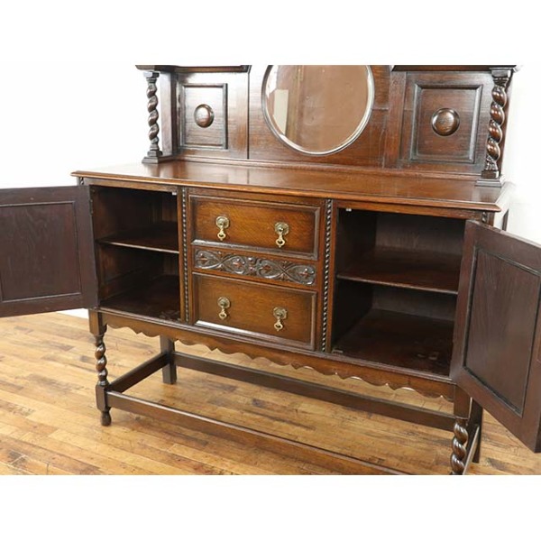 イギリスアンティーク 1920年頃 オーク材 イギリス アンティーク・サイドボード antique80522