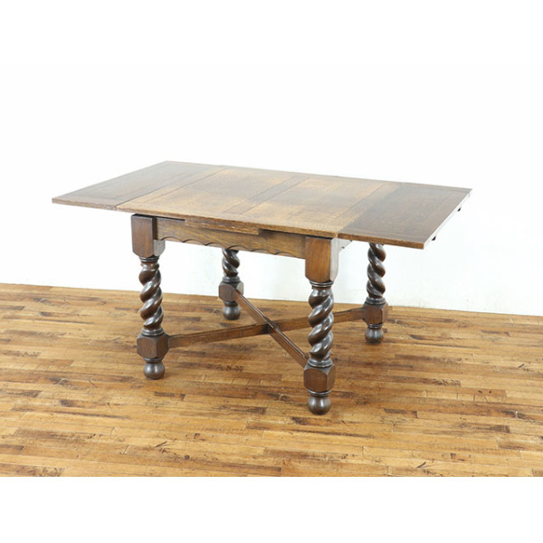 1920年頃 オーク材 イギリス アンティーク・ダイニングテーブル
