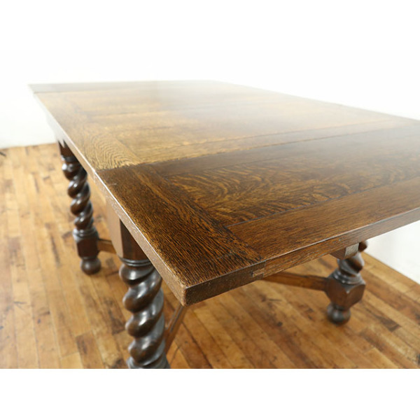 1920年頃 オーク材 イギリス アンティーク・ダイニングテーブル