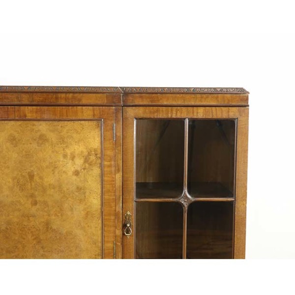 1930年頃 ウォールナット材 イギリス アンティーク・ブックケース