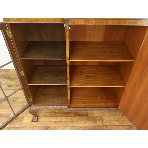 1930年頃 ウォールナット材 イギリス アンティーク・ブックケース