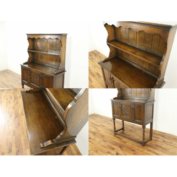 1940年頃 オーク材 イギリス アンティーク・カップボード antique80542