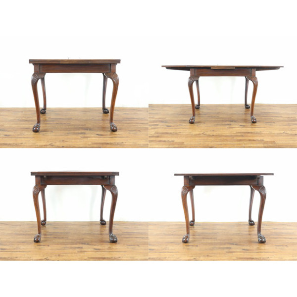 1920年頃 マホガニー材 イギリス アンティーク・ダイニングテーブル