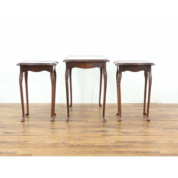 1940年頃 ビーチ材 イギリス アンティーク・ネストテーブル