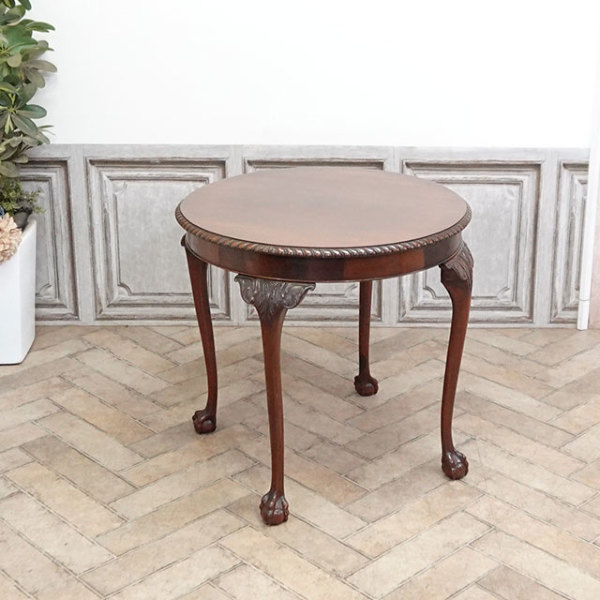 アンティーク 家具 サイドテーブル　希少　コーヒーテーブル 1940's英国製マホガニーサイドテーブル｜オケージョナルテーブル