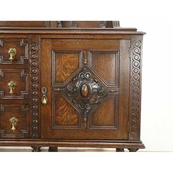 1910年頃 オーク材 イギリス アンティーク・サイドボード antique80564