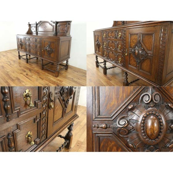 1910年頃 オーク材 イギリス アンティーク・サイドボード antique80564