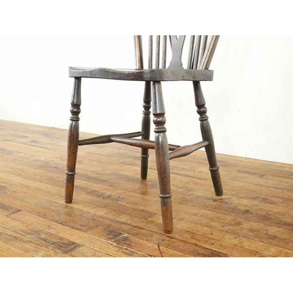 英国家具　アンティークチェア　イタリア 1940年頃 エルム材 イギリス アンティーク・チェア antique80568b