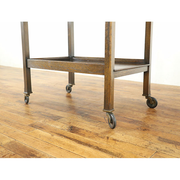 イギリス　アンティーク　ワゴン イギリス アンティーク調 キッチンワゴン トロリー キャスター付き