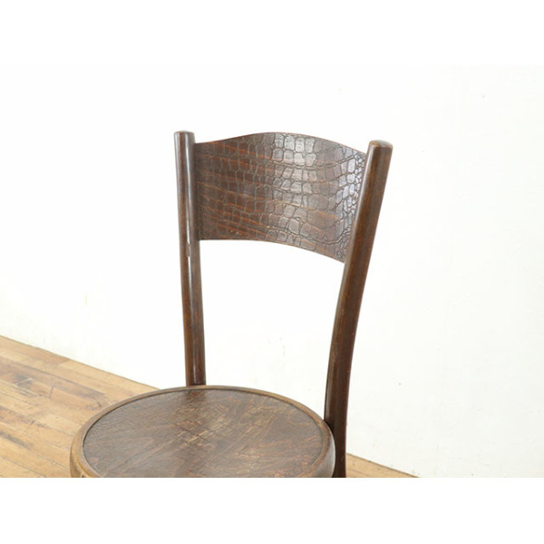 ビーチ材のハイバックチェア 古道具 古家具 アンティークチェア カフェ