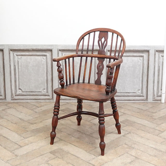 イギリスアンティーク家具　チェア 1910年頃 エルム材 イギリス アンティーク・チェア antique80599 新着