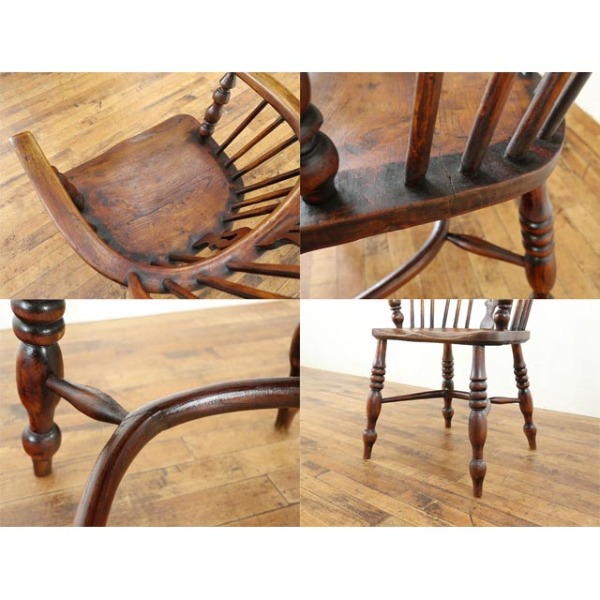 1910年頃 エルム材 イギリス アンティーク・チェア antique80599 新着