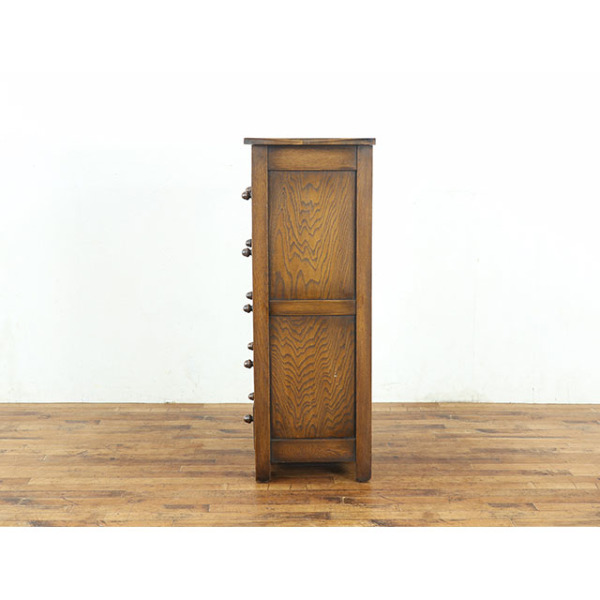 M♦イギリス製　アンティークファニチャー2段チェスト 1930年頃 オーク材 イギリス アンティーク・チェスト antique80602a