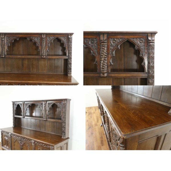 1920年頃 オーク材 イギリス アンティーク・カップボード antique80605