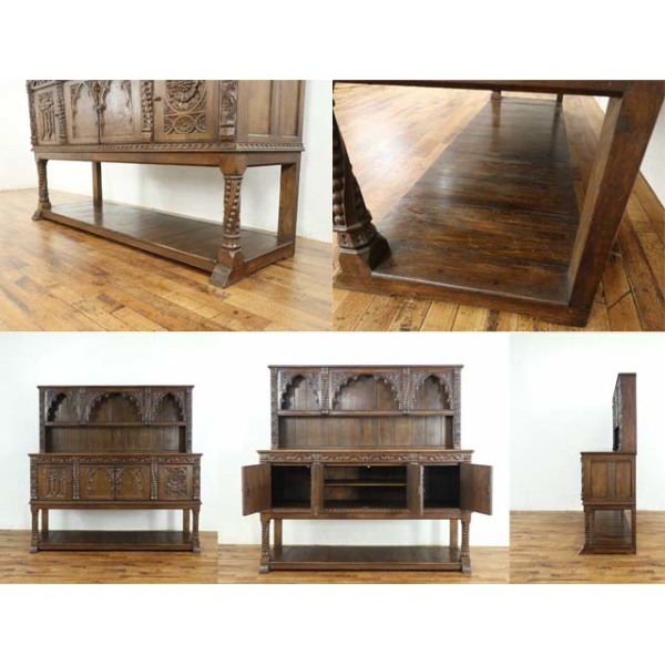 1920年頃 オーク材 イギリス アンティーク・カップボード antique80605