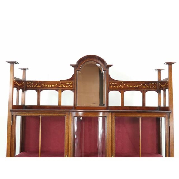 1900年頃 マホガニー材 イギリス アンティーク・キャビネット