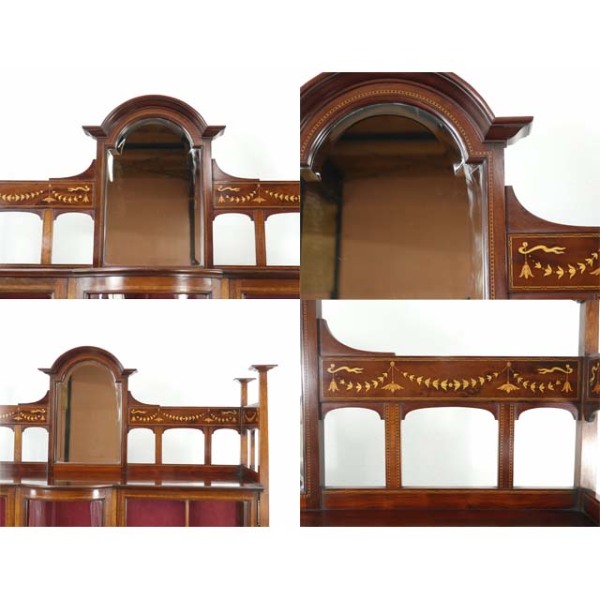 1900年頃 マホガニー材 イギリス アンティーク・キャビネット