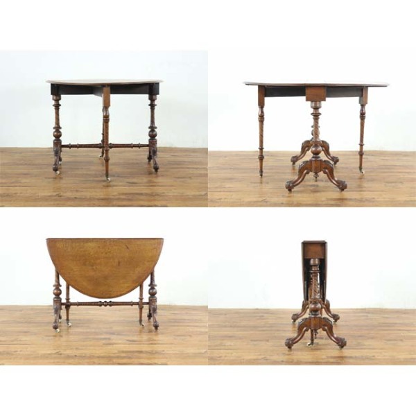 1910年頃 オーク材 イギリス アンティーク・サイドテーブル