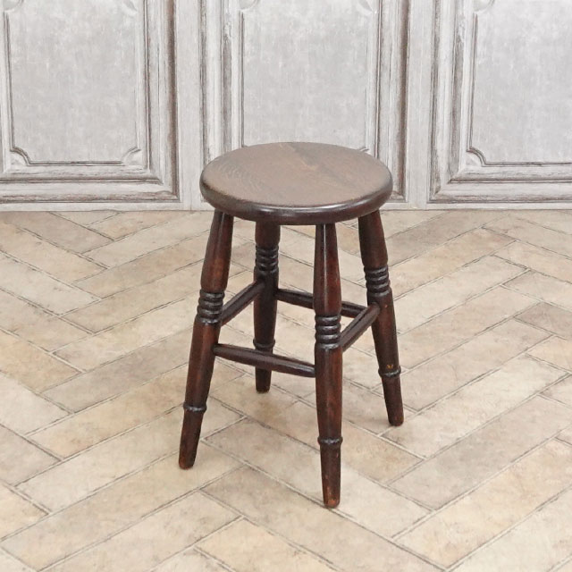 1950年頃 ビーチ材 イギリス アンティーク・スツール antique80632c