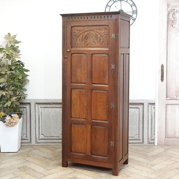 1930年頃 オーク材 イギリス アンティーク・ワードローブ antique80635