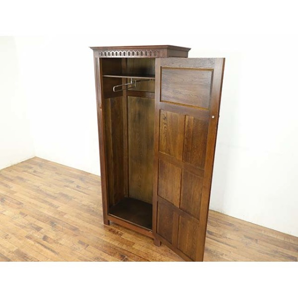 1930年頃 オーク材 イギリス アンティーク・ワードローブ antique80635