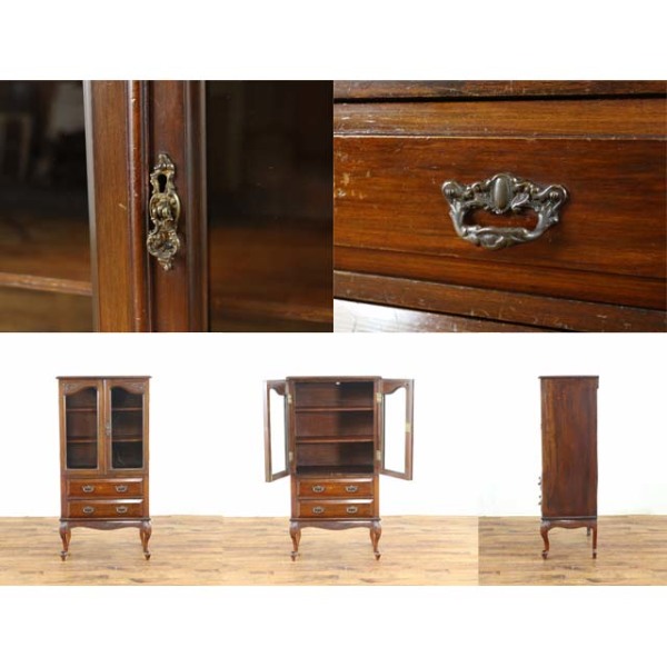 1920年頃 マホガニー材 イギリス アンティーク・キャビネット