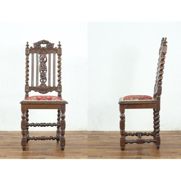 アンティーク　椅子　チェア　推定1900年 1900年代のアンティーク インレイド チェア(k-520-c)｜アンティーク