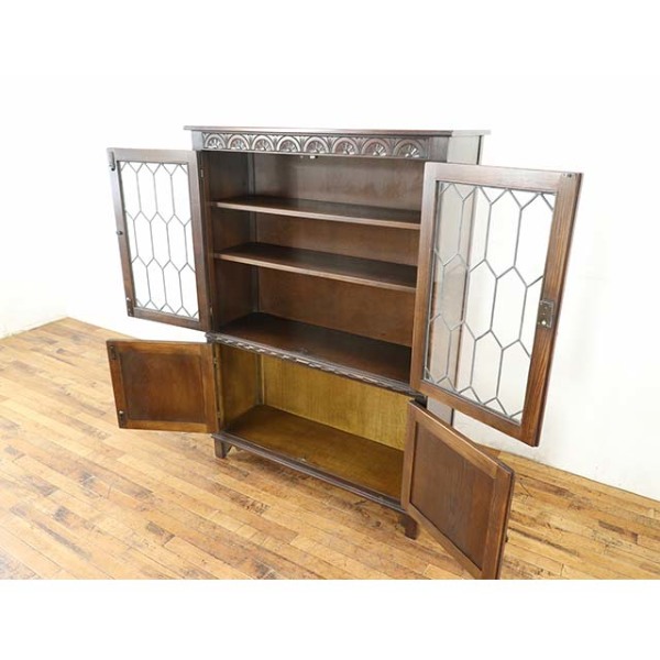 1950年代　アンティークブックストック。 1950年頃 オーク材 イギリス アンティーク・ブックケース antique80710