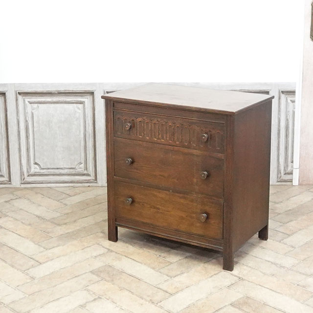 1940年頃 オーク材 イギリス アンティーク・チェスト antique80718