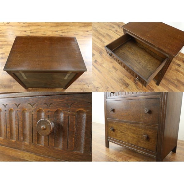 1940年頃 オーク材 イギリス アンティーク・チェスト antique80718