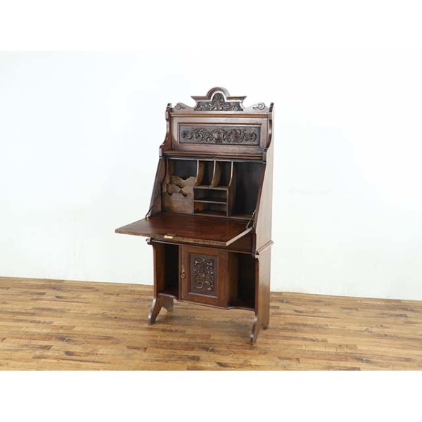 1910年頃 オーク材 イギリス アンティーク・ビューロー antique80722