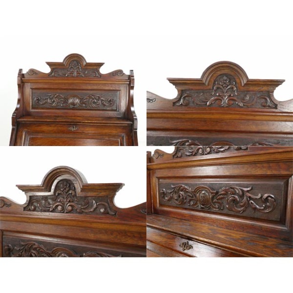 1910年頃 オーク材 イギリス アンティーク・ビューロー antique80722