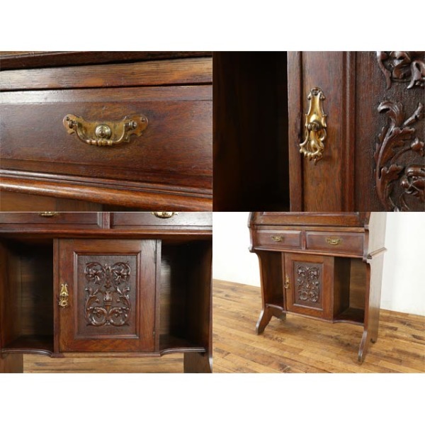 1910年頃 オーク材 イギリス アンティーク・ビューロー antique80722